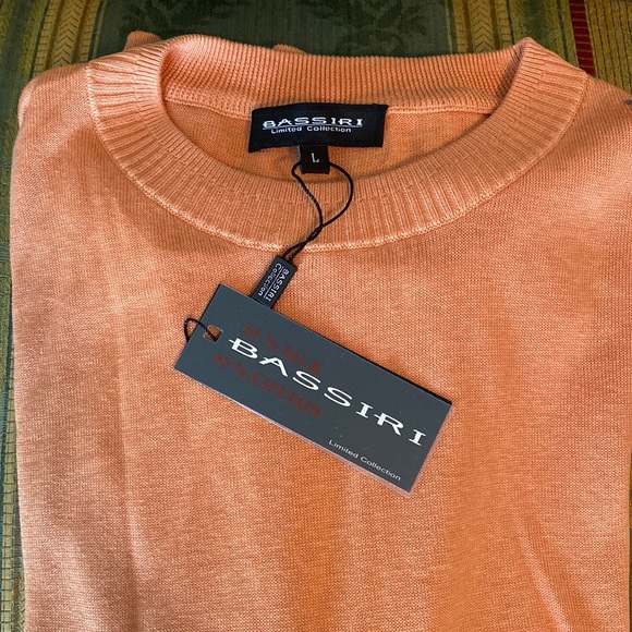 Bassiri Short Sleeve Silk Blend Sweater - Picture 1 of 7